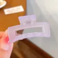 Molla per capelli rettangolare viola opaco piccola molletta accessori per donna stile - Piccola Molla per Capelli Quadrata Viola