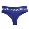 Blu donna vita media perizoma traspirante cavo sport fitness mutandine chic - Blu Marino