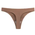 Tanga a vita bassa in seta di ghiaccio senza cuciture, traspirante, variante marrone. - Caffè