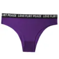 Mutandine donna vita bassa senza cuciture tinta unita con cintura elastica traspirante - Viola scuro