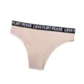 Donna vita bassa mutandine senza cuciture nude cintura con lettere slip traspirante - S/M / Pantaloni e gonne / Colore pelle