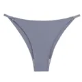 Women Seamless Ice Silk Low Rise Thong Sexy Solid Color Breathable Adjustable Panties - M / Bottoms / Gray