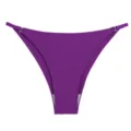 Tanga a vita bassa in seta di ghiaccio senza cuciture da donna con fibbia laterale, slip unito. - Viola