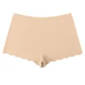 Femme taille moyenne nude boxer respirant sans coutures bord festonné sous-vêtement - Chair