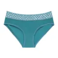 Comfortable seamless women briefs with elastic lace waistband breathable underwear daily wear - 3XL / Bottoms / Green