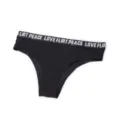 Slip donna vita bassa senza cuciture nero cintura elastica con lettere comodi intimo - S/M / Pantaloni e gonne / Nero