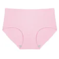 Pink seamless women panties ice silk brief underwear comfortable daily plus size active wear detail - Pink