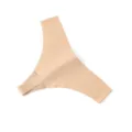 Seamless ice silk low-waist thong detail, breathable women underwear in nude minimalist design. - XS / Bottoms / Nude