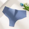 Tanga da donna senza cuciture blu, vita bassa, asciugatura rapida, monocolore e comodo. - XS / Pantaloni e gonne / Blu grigiastro