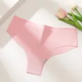 Donna colore unito vita bassa perizoma senza cuciture traspirante comodo intimo rosa - XS / Pantaloni e gonne / Rosa