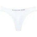 Tanga sportivo bianco da donna a vita bassa, traspirante, sexy e comodo da indossare. - Taglia L / Pantaloni e gonne / Bianco