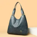 Klassische Damen Umhängetasche aus PU Leder, großer Kapazität und elegantem Retro Design. - Grün