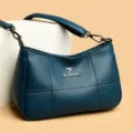 Damen weiche Leder Umhängetasche lässige vielseitige Messenger Bag mit elegantem Design. - Blau