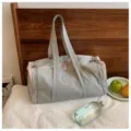 Große Sport-Fitness-Tasche, Freizeitreise-Yoga-Tragetasche mit Nass-Trocken-Trennung für Damen. - Grau