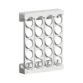 White wall mounted coffee pod holder storage rack vertical capsule display stand - White
