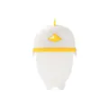 Cute cartoon chick silicone egg boiler cup for easy household cooking and baking items. - Yellow