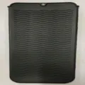Tappetino resistente al calore in silicone nero per ferro arricciacapelli piastra - Nero
