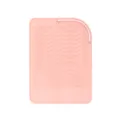 Tappetino resistente al calore in silicone rosa per ferro arricciacapelli e piastra capelli - Rosa