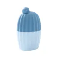Silicone face ice roller mold in blue, dual-tone aesthetic facial ice globes for skin care. - Blue