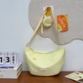 Modische gelbe Canvas Umhängetasche für Damen, lässige Beuteltasche mit kleinem Münzbeutel. - Passend für 11 Zoll Tablet Mit Münztasche / Gelb