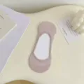Calzini invisibili estivi in rete traspirante taglio basso rosa elegante, design antiscivolo. - Taglia unica / Viola