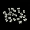 Embouts et bouchons de boucles d'oreilles cylindriques transparents pour bijoux DIY. - Style Poli Lisse / 15000 Pièces/Paquet