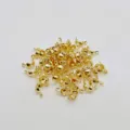 Couvercles de perles doubles plaqués or composants de bijoux DIY dorés brillants - 5000 Pièces/Paquet / Or KC