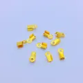 Embouts de cordon plaqués or pour la fabrication de bijoux DIY, colliers et bracelets. - Moyen 3.5x6.5mm / Imitation Or