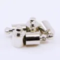 Capuchon de gland en cuivre en forme de cloche pour boucles d'oreilles et sacs - 4*8mm / K Blanc sans Nickel