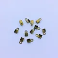 Bronze ribbon clamps cord ends for DIY jewelry making, necklace and bracelet hardware findings. - Small 3*6MM / Antique Bronze