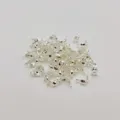 Accessoires bijoux DIY fermoirs coquille perle embouts métalliques plaqués connecteurs - 5000 Pièces/Paquet / Argent