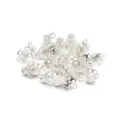 Embouts de perles fleurs en metal argente pour la creation de bijoux et accessoires - Petit (5000 Pièces/Paquet) / Argent