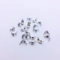 DIY embouts de cache noeud en metal argente fournitures de bijoux pour loisirs creatifs. - 5000 Pièces/Paquet / K Blanc/Argent