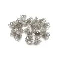 Capsules de perles en metal argente pour creation accessoires de cheveux et bijoux DIY - Petit (5000 Pièces/Paquet) / K Blanc sans Nickel