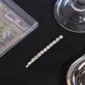 Silbere Strass Haarklammer Seitenklammer glitzernde Kristall Haarnadel Damen Schmuck - Einreihiger Großer Strass / Silber