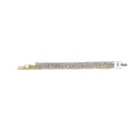 Gold Strass Haarklammer Doppelreihige Kristall Haarnadel Seitenclip Accessoire 0.4cm - Zweireihige Kleine Strass Gerade Klammer / 0.4cm / Gold