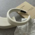 Minimalist solid color thickened sponge headband Korean style fabric hair hoop for daily wear. - Sponge Headband / White