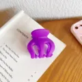 Molla per capelli opaca viola da donna, accessorio elegante e presa solida per ogni giorno. - Viola Fumo