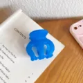 Molletta per capelli blu opaca per capelli folti, elegante pinza per lo styling. - Blu Gemma