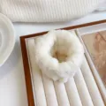Soft plush face washing wristband absorbent sweatband for daily skincare routine white - Light Yellow
