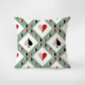 Cojín decorativo con elegante patrón geométrico de palos de naipes para sofá de salón. - Estampado de Doble Cara 35x35cm (Fundas Sin Relleno) / Patrón pkpBz19