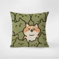 Joli coussin en peluche motif animal de dessin animé, housse de coussin confortable pour déco. - Smiley Charmant 5