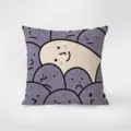 Cuscino in peluche con simpatico design smiley di cartoni animati, morbido cuscino divano salotto. - Motivo fronte-retro 35X35cm (Federa senza imbottitura) / Smiley Affascinante 4