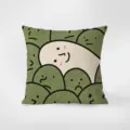 Dettaglio federa cuscino velluto, simpatico motivo viso cartoon, morbido copricuscino. - Motivo fronte-retro 35X35cm (Federa senza imbottitura) / Smiley Affascinante 3