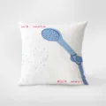 Creative shower illustration decorative throw pillow, cozy sofa cushion for home bedroom decor. - Double-Sided Print 35x35cm (Cover Without Core) / Style 406-2