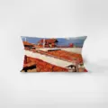 French retro oil painting velvet rectangular throw pillow for modern sofa living room decor. - French Vintage Oil Painting 7
