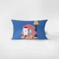 Nordic cartoon cat healing rectangular throw pillow sofa living room velvet waist pillow cover - Dopamine Healing Cat 12