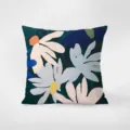Federa per cuscino in velluto dettaglio, motivo floreale astratto per divano moderno. - Stampa Bifacciale 35x35cm (Copertura Senza Imbottitura) / Floreale 02