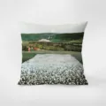 Norwegische Landschaft Deko Kissen, weicher Samt Sofakissen für Wohnzimmer und Schlafzimmer. - Doppelseitiger Druck 35x35cm (Bezug Ohne Füllung) / Norwegische Landschaft 01