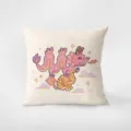 Cute Year of the Dragon plush throw pillow, soft velvet square cushion for sofa home decor. - Dragon And Tiger Pattern